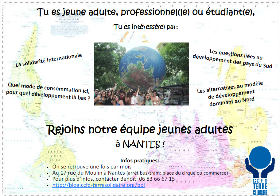 équipe jeunes adultes CCFD-Terre Solidaire de Nantes