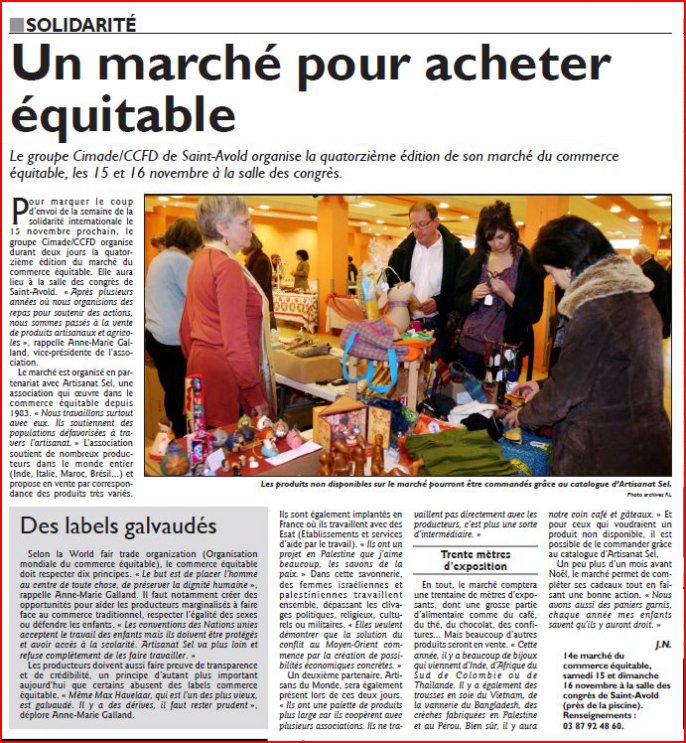 RL 07/11/2014 Saint Avold commerce équitable 2