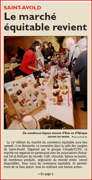RL 07/11/2014 Saint Avold Commerce équitable