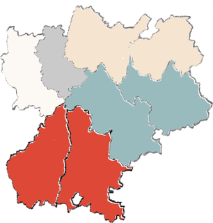 Carte de la région, emphase sur Drôme Ardèche