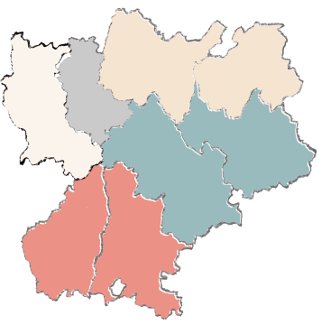 Carte de la région, emphase sur Loire